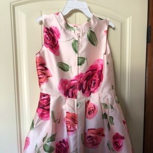 Pink girls floral dress